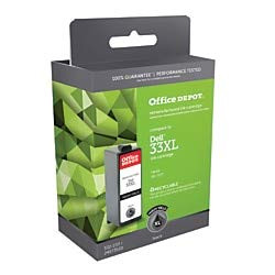 Office Depot ODD33XLB (Dell 331-7377 / T9FKK) Remanufactured Black High-Yield Ink Cartridge,  ODD33XLB