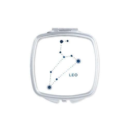 Leo Constellation Sign Zodiac Square Mirror Portable Compact Pocket Makeup Double Sided Glass Leo Constellation Sign Zodiac Square Mirror Portable Compact Pocket Makeup Double Sided Glass