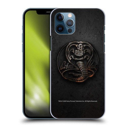 Head Case Designs Officially Licensed Cobra Kai Metal Logo Graphics Hard Back Case Compatible with Apple iPhone 12 / iPhone 12 Pro