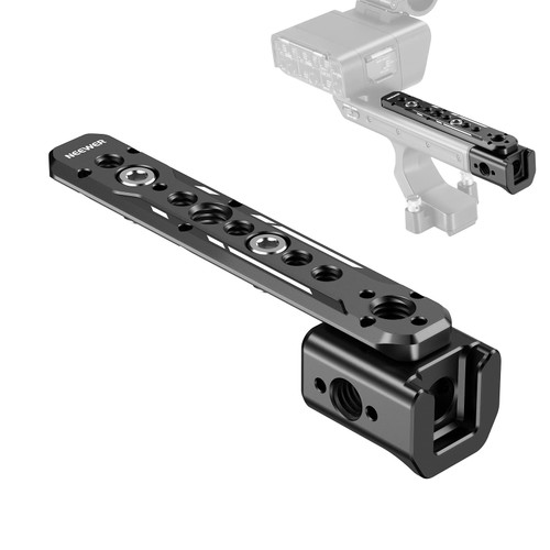 NEEWER Extension Rig Compatible with Sony XLR Handle for FX3/FX30 Camera, Extension with NATO Rail, Cold Shoe, 1/4" & 3/8" Threads, ARRI Locating Holes, Compatible with SmallRig Accessories, CA015