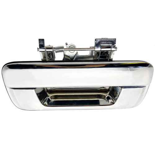Cheriezing Tailgate Handle Compatible for Chevy Colorado GMC Canyon 2004-2012 - Chrome wo/Keyhole