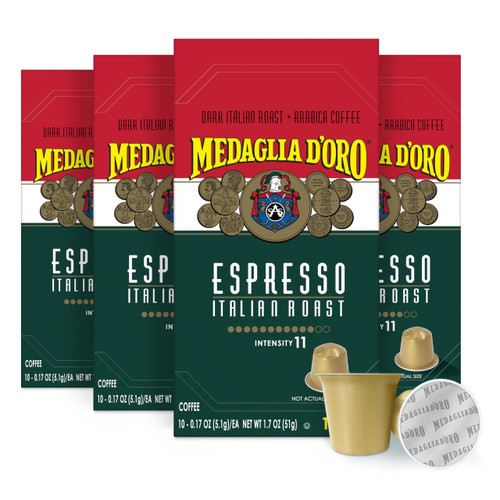 Medaglia D' Oro Espresso Capsules, 10 Count (Pack of 4)