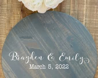 Wedding Guest Book Alternative Wood Sign, Round Guestbook Sign, Wedding Sign Decor,Guest Book Alternative, Guest Board, rustic wedding