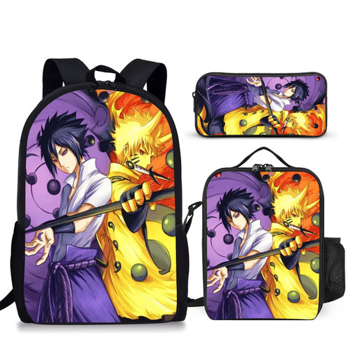Csvnjeu Anime Backpack Set, Polyester Backpack Set with Lunch Box And Pencil Pouch, Backpack Set for Teenage Boys And Girls Csvnjeu Anime Backpack Set, Polyester Backpack Set with Lunch Box And Pencil Pouch, Backpack Set for Teenage Boys And Girls