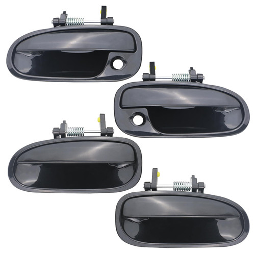 Osompar Exterior Door Handle Front Rear & Left Right Side 4PCS Compatible with 1996-2000 Honda Civic Replaces 72180S00004 72140S00004 72680S04003 72640S04003