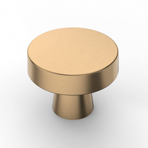 Amerdeco 10 Pack Champagne Bronze Cabinet Knobs 1-1/4 Inch(32mm) Single Hole Cabinet Handles Dresser Knobs Drawer Knobs and Pulls for Bathroom Cabinets K0010