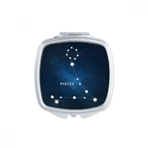 Pisces Constellation Zodiac Sign Square Mirror Portable Compact Pocket Makeup Double Sided Glass Pisces Constellation Zodiac Sign Square Mirror Portable Compact Pocket Makeup Double Sided Glass