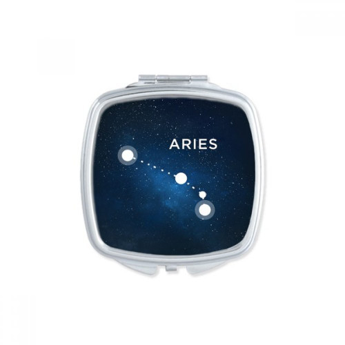 Aries Constellation Zodiac Sign Square Mirror Portable Compact Pocket Makeup Double Sided Glass Aries Constellation Zodiac Sign Square Mirror Portable Compact Pocket Makeup Double Sided Glass