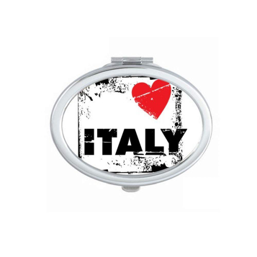 I Love Italy Word Love Heart Square Mirror Portable Fold Hand Makeup Double Side Glasses I Love Italy Word Love Heart Square Mirror Portable Fold Hand Makeup Double Side Glasses