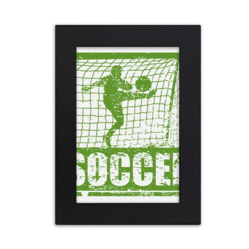 DIYthinker Football Player Scores Goal Football Desktop Photo Frame Picture Display Art Painting Exhibit