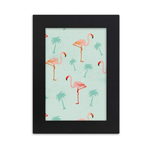 DIYthinker Flamingo Pattern Pink Animal Desktop Photo Frame Picture Display Art Painting Exhibit