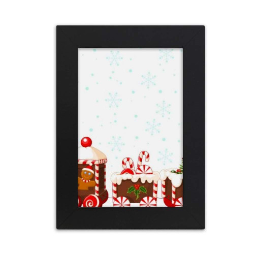 DIYthinker Christmas Candy Train Festival Desktop Photo Frame Picture Display Art Painting Exhibit