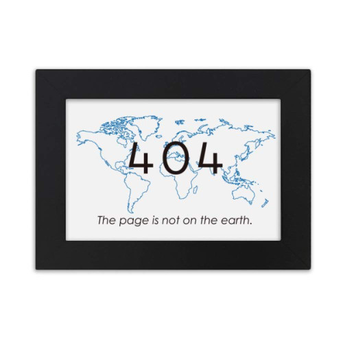 DIYthinker Programmer 404 Error Page Not On Earth Desktop Photo Frame Ornaments Picture Art Painting Gift