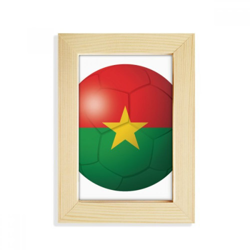 DIYthinker Burkina Faso National Flag Football Desktop Display Photo Frame Picture Art Painting 5x7 inch