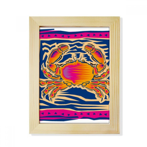 DIYthinker Constellation Cancer Mexicon Culture Engraving Desktop Adorn Photo Frame Display Art Painting Wooden