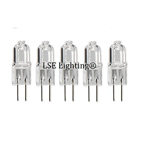 5Pack - G4 12V 10W JC Type Lighting Halogen Bulb, 12 Volt 10 Watt Puck Lights