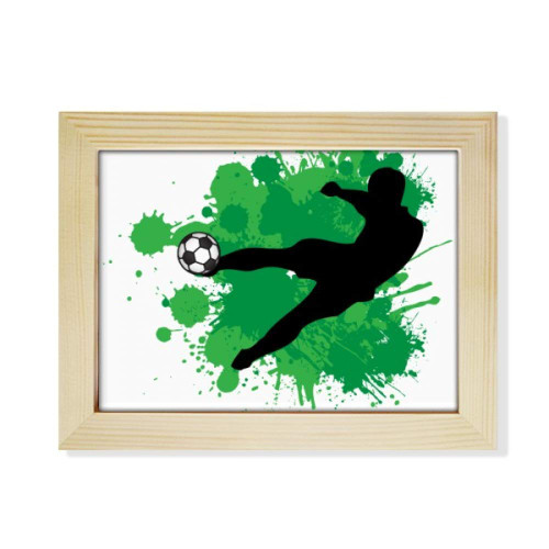 DIYthinker Penalty Kick Soccer Football Sports Desktop Photo Frame Picture Art Decoration Painting 6x8 inch