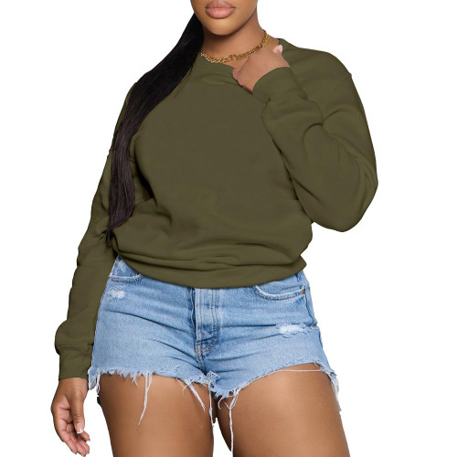 Nimsruc Women Crewneck Sweatshirts Long Sleeve Casual Oversized Sweatshirt Trendy Hoodies Pullover Loose Fit Fall Tops Army Green XL Nimsruc Women Crewneck Sweatshirts Long Sleeve Casual Oversized Sweatshirt Trendy Hoodies Pullover Loose Fit Fall Tops Army Green XL