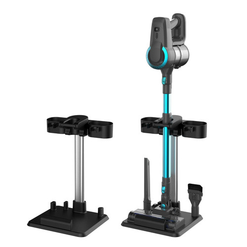 DEVOAC Vacuum Cleaner Storage Stand Holder, Vacuum Cleaner Stand with Accessory Holders, Universal Vacuum Stand for Stick Vacuum Cleaner