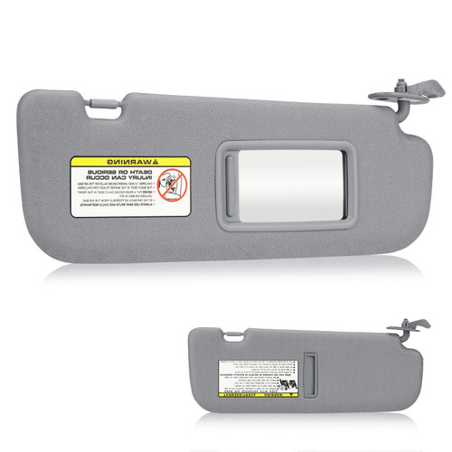 Youxmoto for Hyundai Elantra Grey Right Passenger Side Sun Visor, Replacement for Hyundai Elantra 2011 2012 2013 2014 2015 Replaces# 852203X000TX