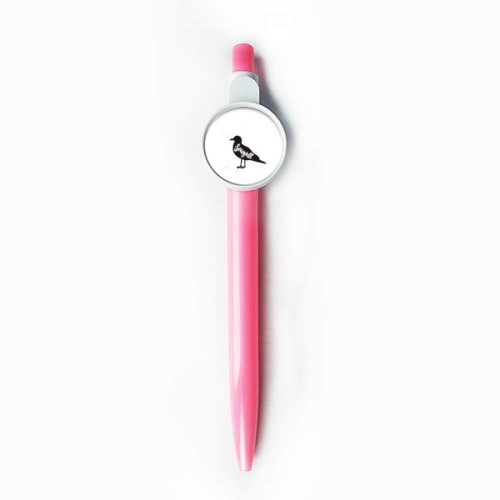 Seagull Black And White Animal Rollerball Tip Blue Retractable Pen Write Stationery