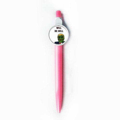 DIYthinker America President Great Sad Frog Image Rollerball Tip Blue Retractable Pen Write Stationery