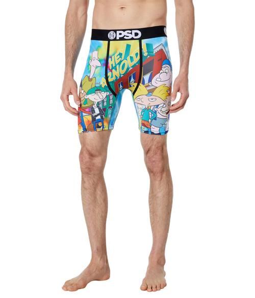 PSD Men's Hey Arnold Squad Boxer Briefs, Multi, L