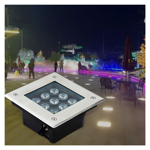 WZYJLyds Underground Light LED,Walkover Led Lights Square IP67 Waterproof Buried Lights Suitable for Landscape Decoration, Garden, Terrace Floor, Sidewalk Lighting (Color : Purple, Size : 3W)
