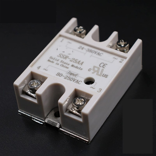 FOUNCY Solid State Relay Module SSR-25AA SSR-25 AA SSR 25A 80-250VAC Input to 24-380VAC Output Industry Control 1Pcs