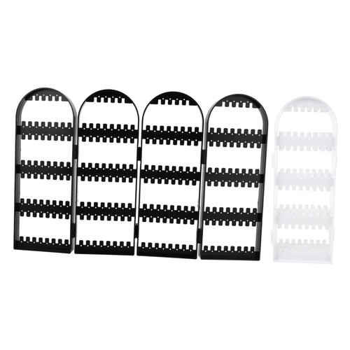 2pcs Folding Jewelry Display Rack Jewelry Necklace Stud Earring Holder Bracelet Organizer Jewelry Storage Stand Earring Organizer Stand Bracelets Display Foldable Jewelry Stand
