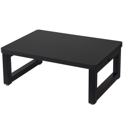 Snughome Wooden Step Stools for Adults Kids, Solid Portable Wooden Bedside Step Stool Adults Hold Up to 350 lb, One Step Foot Stool for Kitchen, Bedroom, Living Room, Bathroom - Self-Assembly(Black)