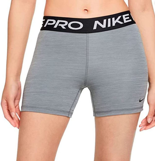 Nike Women's Pro 365 5in Shorts, Gray Black, Small