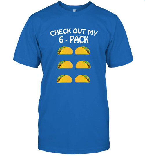 Check Out My Six Pack 6 Pack Tacos Tshirt Funny Fitness T-Shirt (Royal;2XL) Check Out My Six Pack 6 Pack Tacos Tshirt Funny Fitness T-Shirt (Royal;2XL)