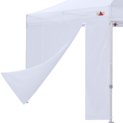 ABCCANOPY Canopy Rolling Door 8X8 FT with Zipper, 1 Pack Door Only, NOT Including Frame and Top, White