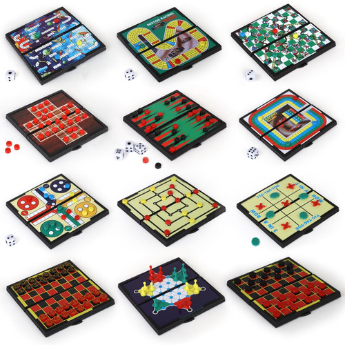 Magnetic Travel Game Boards for Kids and Adults - Includes 12 Fun Games Chess, Checkers, and More - Car Games for Road Trips - Educational & Fun Activities Set Magnetic Travel Game Boards for Kids and Adults - Includes 12 Fun Games Chess, Checkers, and More - Car Games for Road Trips - Educational & Fun Activities Set