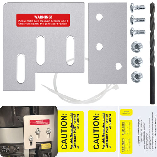 Generator Interlock Kit for Square D, SD200A, for Square D QO Generator Interlock, for Homeline Generator Interlock 150 or 200 amp Panels, 1 3/8 in Spacing Between Main and Branch Breaker Generator Interlock Kit for Square D, SD200A, for Square D QO Generator Interlock, for Homeline Generator Interlock 150 or 200 amp Panels, 1 3/8 in Spacing Between Main and Branch Breaker