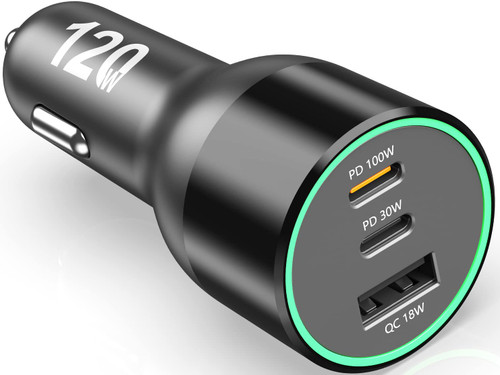 120W USB C Car Charger, 100W Type C PD 30W PPS 45W QC 18W Super Fast Charging LED Cigarette Lighter USB-C Car Adapter for iPhone 13 12 11 Pro Samsung S22 S21 Ultra Note 20 iPad MacBook Pro Air Laptop 120W USB C Car Charger, 100W Type C PD 30W PPS 45W QC 18W Super Fast Charging LED Cigarette Lighter USB-C Car Adapter for iPhone 13 12 11 Pro Samsung S22 S21 Ultra Note 20 iPad MacBook Pro Air Laptop