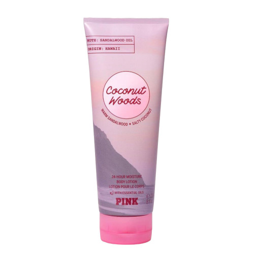 Victoria's Secret Pink Coconut Woods Fragrance Lotion Nourishing Hand & Body Lotion (Coconut Woods)
