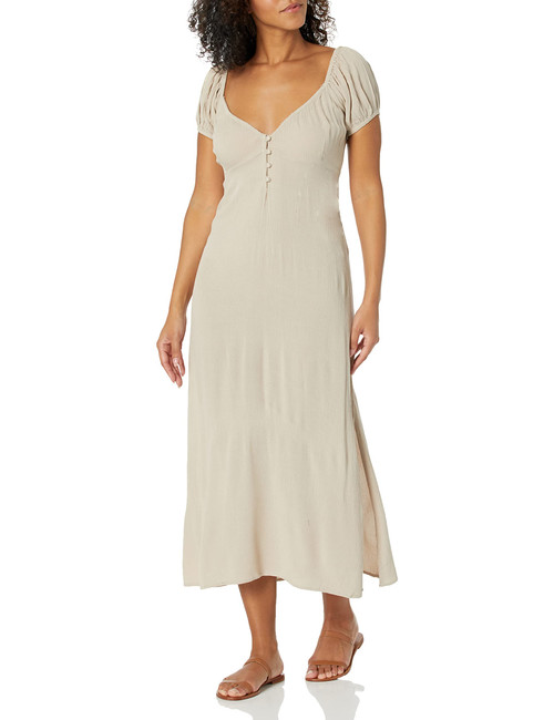 Volcom Women's Moonblast Maxi Dress, Taupe, M