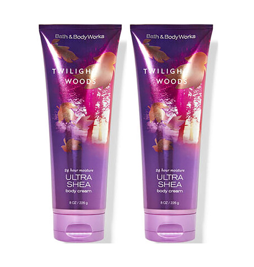 Bath and Body Works Twilight Woods 2 Pack Ultra Shea Body Cream 8 Oz. (Twilight Woods)