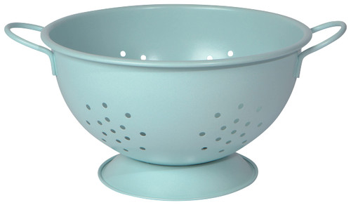 Now Designs Large Colander, 2.69 Quart, Matte Robins Egg