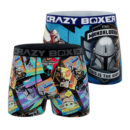 CRAZYBOXER The Mandalorian Vhs Men's Boxer Briefs (Pack 2)