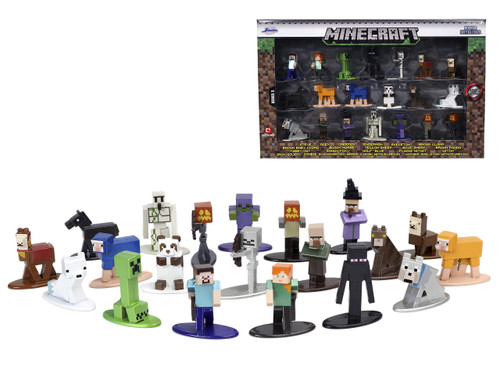 JADA Toys Minecraft 1.65"" Die-cast Metal Collectible Figures 20-Pack Wave 5, Toys for Kids and Adults, 32023, Brown JADA Toys Minecraft 1.65"" Die-cast Metal Collectible Figures 20-Pack Wave 5, Toys for Kids and Adults, 32023, Brown