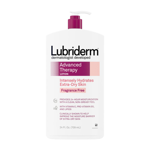 Lubriderm Advanced Therapy Moisturizing Lotion with Vitamins E and B5, Deep Hydration for Extra Dry Skin, Non-Greasy Formula, 24 fl. oz (Pack of 3) Lubriderm Advanced Therapy Moisturizing Lotion with Vitamins E and B5, Deep Hydration for Extra Dry Skin, Non-Greasy Formula, 24 fl. oz (Pack of 3)