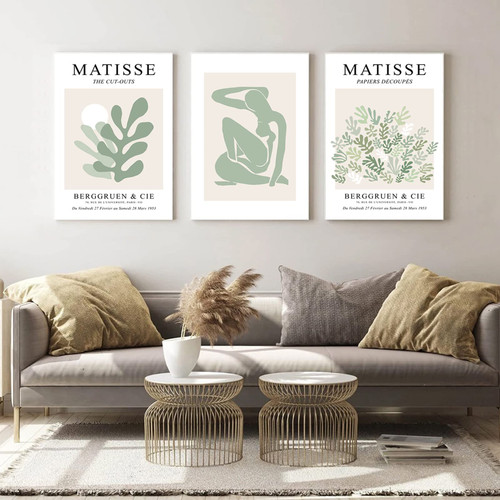 Henri Matisse Wall Art Green Woman Art Henri Matisse Print Abstract Art Matisse Exhibition Poster Matisse Painting Henri Matisse Poster for Room Aesthetic16x24x3 Inch Unframed