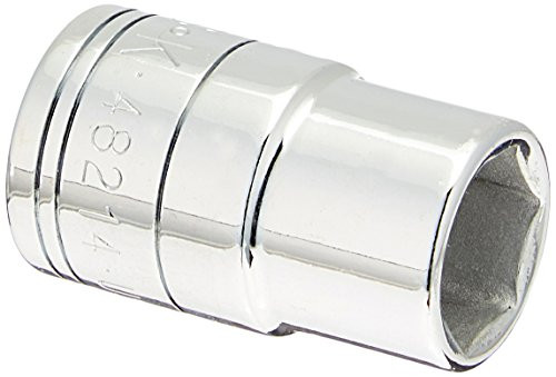 SK Hand Tool 48214 6 Point 1/2-Inch Drive Standard Socket, 14mm, Chrome