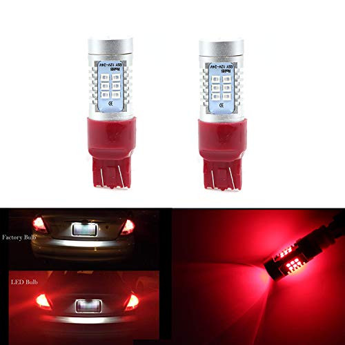 2pcs 7440A 7440NA 7440 7440SV 7443NA 7441 7443 7443R 7444 992 Red 21SMD LED Bulb Brake Light Tail Stop Lamp