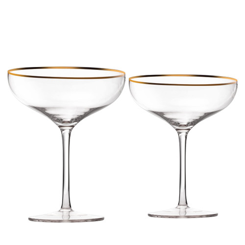The Wine Savant Colored Crystal Gilded Rim Coupe Glass, Large 9oz Cocktail & Champagne Glasses 2-Set Vibrant Color Short Gold Vintage Tumblers, No Stem Margarita, Glassware Gift Idea (Gold Rimmed) The Wine Savant Colored Crystal Gilded Rim Coupe Glass, Large 9oz Cocktail & Champagne Glasses 2-Set Vibrant Color Short Gold Vintage Tumblers, No Stem Margarita, Glassware Gift Idea (Gold Rimmed)