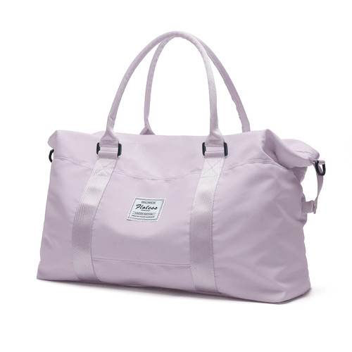 Travel Duffel Bag, Sports Tote Gym Bag, Shoulder Weekender Overnight Bag for Women,Purple