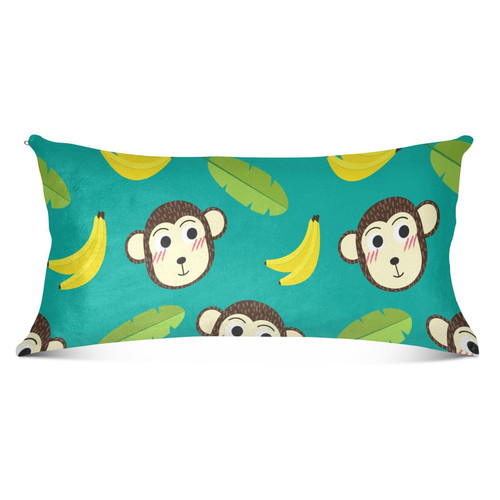 Monkey Pillowcase for Hair and Skin Body Pillow Cover Long Body Pillowcase 20"X 54" Body Pillow Case Cover with Zipper for Sleeping Monkey Pillowcase for Hair and Skin Body Pillow Cover Long Body Pillowcase 20"X 54" Body Pillow Case Cover with Zipper for Sleeping